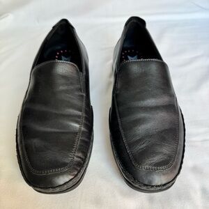 MEPHISTO Baduard Black Leather Slip-On Loafers Shoes Men's 10.5
